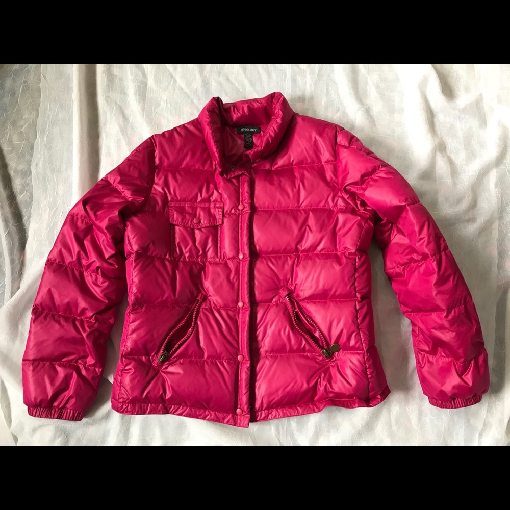 Down Short Pink Coat